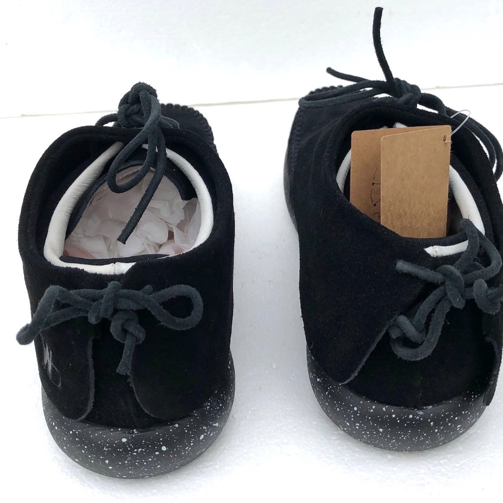 Worlboots Suede Moccasin Sneakers Unisex Black - Picture 5 of 5